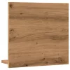 Kézműves tölgy szerelt fa tükrös fürdőszobaszekrény 40x11x37 cm