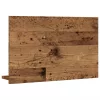 Antik fa színű szerelt fa tükrös fürdőszobaszekrény 60x11x37 cm