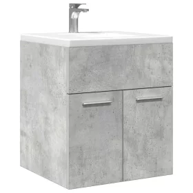   Betonszürke szerelt fa fürdőszobai mosdószekrény 41x38,5x46 cm
