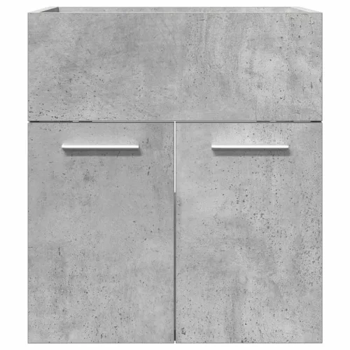 Betonszürke szerelt fa fürdőszobai mosdószekrény 41x38,5x46 cm
