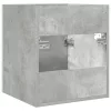 Betonszürke szerelt fa fürdőszobai mosdószekrény 41x38,5x46 cm