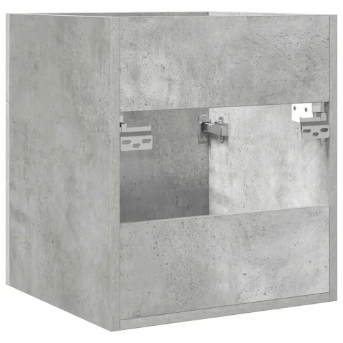 Betonszürke szerelt fa fürdőszobai mosdószekrény 41x38,5x46 cm