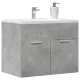 Betonszürke szerelt fa mosdószekrény 60 x 38,5 x 46 cm