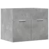 Betonszürke szerelt fa mosdószekrény 60 x 38,5 x 46 cm