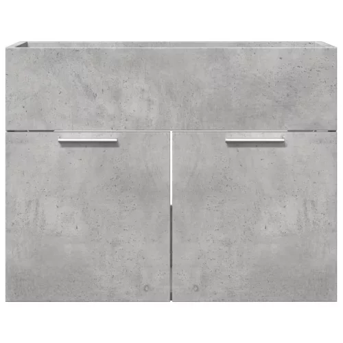 Betonszürke szerelt fa mosdószekrény 60 x 38,5 x 46 cm