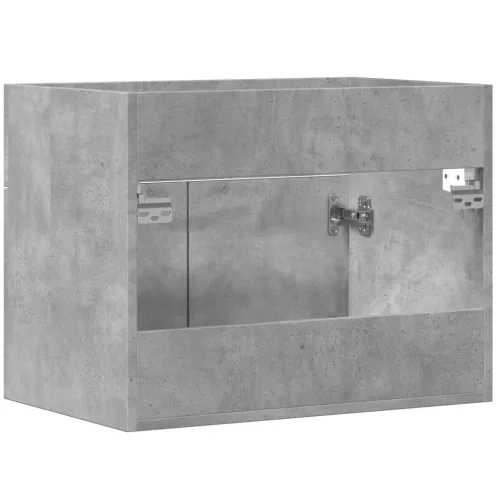 Betonszürke szerelt fa mosdószekrény 60 x 38,5 x 46 cm