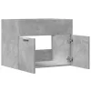 Betonszürke szerelt fa mosdószekrény 60 x 38,5 x 46 cm