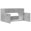 Betonszürke szerelt fa mosdószekrény 80 x 38,5 x 46 cm
