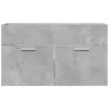 Betonszürke szerelt fa fürdőszobai mosdószekrény 90x38,5x46 cm