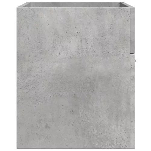 Betonszürke szerelt fa fürdőszobai mosdószekrény 90x38,5x46 cm