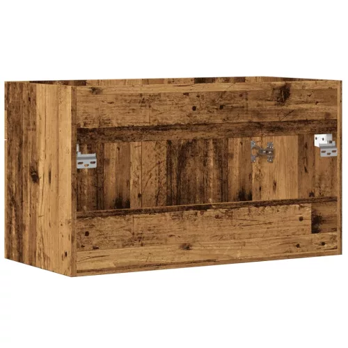 Antik fa színű szerelt fa mosdószekrény 90x38,5x46 cm