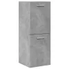 Betonszürke szerelt fa függő fürdőszobaszekrény 30 x 30 x 80 cm