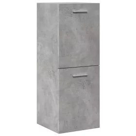   Betonszürke szerelt fa függő fürdőszobaszekrény 30 x 30 x 80 cm