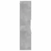 Betonszürke szerelt fa függő fürdőszobaszekrény 30x30x130 cm
