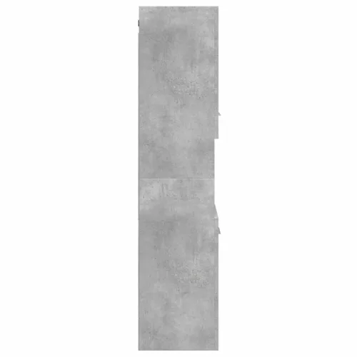 Betonszürke szerelt fa függő fürdőszobaszekrény 30x30x130 cm