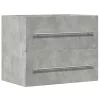 Betonszürke szerelt fa mosdószekrény 60 x 38,5 x 48 cm