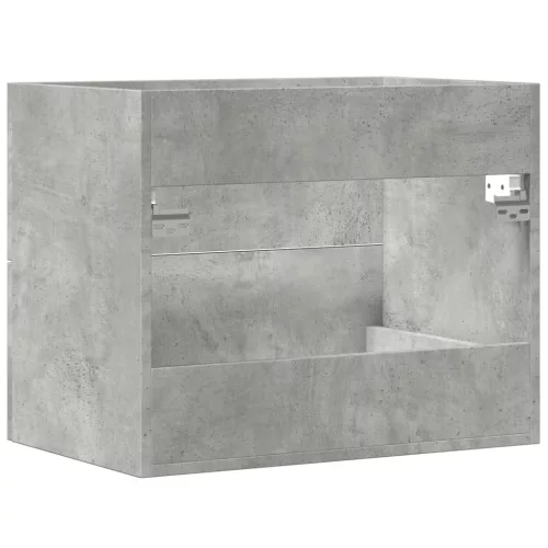 Betonszürke szerelt fa mosdószekrény 60 x 38,5 x 48 cm