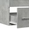 Betonszürke szerelt fa mosdószekrény 60 x 38,5 x 48 cm