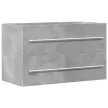 Betonszürke szerelt fa mosdószekrény 80 x 38,5 x 48 cm