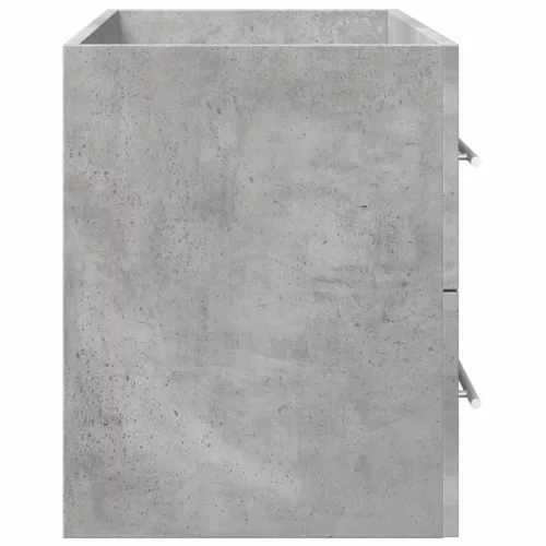 Betonszürke szerelt fa mosdószekrény 80 x 38,5 x 48 cm