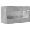 Betonszürke szerelt fa mosdószekrény 80 x 38,5 x 48 cm