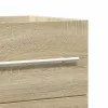 Sonoma-tölgy színű szerelt fa mosdószekrény 100 x 38,5 x 48 cm