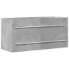 Betonszürke szerelt fa mosdószekrény 100 x 38,5 x 48 cm