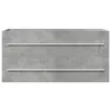 Betonszürke szerelt fa mosdószekrény 100 x 38,5 x 48 cm