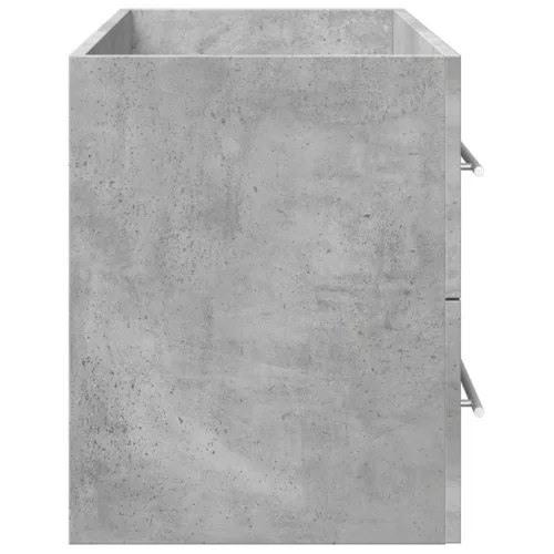 Betonszürke szerelt fa mosdószekrény 100 x 38,5 x 48 cm