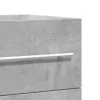Betonszürke szerelt fa mosdószekrény 100 x 38,5 x 48 cm