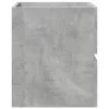 Betonszürke szerelt fa mosdószekrény 41 x 38,5 x 45 cm
