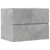 Betonszürke szerelt fa fürdőszobaszekrény 60 x 38,5 x 45 cm