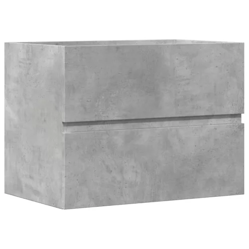 Betonszürke szerelt fa fürdőszobaszekrény 60 x 38,5 x 45 cm