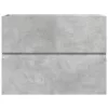 Betonszürke szerelt fa fürdőszobaszekrény 60 x 38,5 x 45 cm