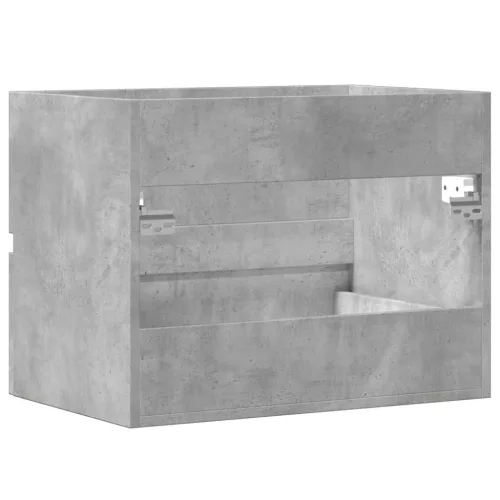 Betonszürke szerelt fa fürdőszobaszekrény 60 x 38,5 x 45 cm
