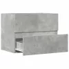 Betonszürke szerelt fa fürdőszobaszekrény 60 x 38,5 x 45 cm