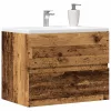 Antik fa színű szerelt fa fürdőszobaszekrény 60 x 38,5 x 45 cm