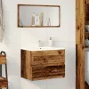 Antik fa színű szerelt fa fürdőszobaszekrény 60 x 38,5 x 45 cm