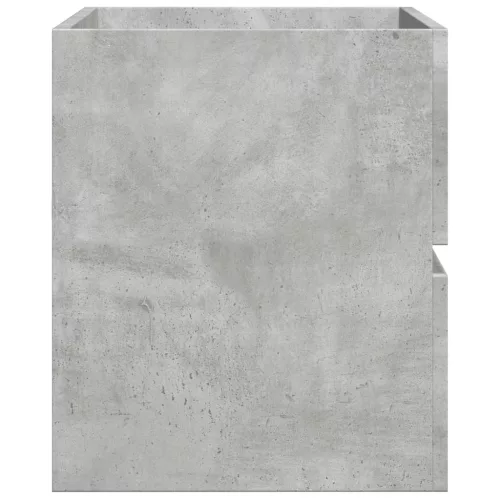 Betonszürke szerelt fa függő fürdőszobaszekrény 80x38,5x45 cm