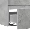 Betonszürke szerelt fa függő fürdőszobaszekrény 80x38,5x45 cm