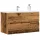 Antik fa színű szerelt fa függő fürdőszobaszekrény 80x38,5x45cm