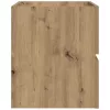 Kézműves tölgy szerelt fa függő fürdőszobaszekrény 80x38,5x45cm
