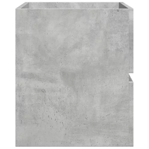 Betonszürke szerelt fa mosdószekrény 90 x 38,5 x 45 cm