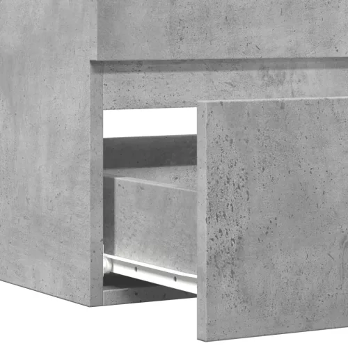 Betonszürke szerelt fa mosdószekrény 90 x 38,5 x 45 cm