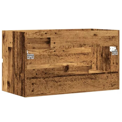 Antik fa színű szerelt fa mosdószekrény 90 x 38,5 x 45 cm