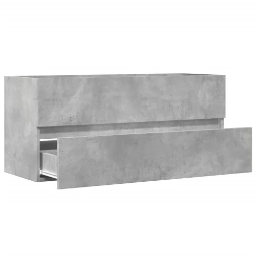Betonszürke szerelt fa mosdószekrény 100 x 38,5 x 45 cm