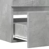 Betonszürke szerelt fa mosdószekrény 100 x 38,5 x 45 cm