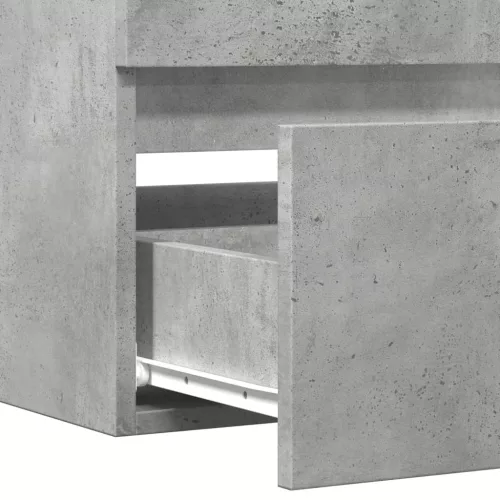 Betonszürke szerelt fa mosdószekrény 100 x 38,5 x 45 cm