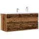 Antik fa színű szerelt fa mosdószekrény 100 x 38,5 x 45 cm