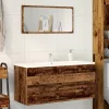 Antik fa színű szerelt fa mosdószekrény 100 x 38,5 x 45 cm